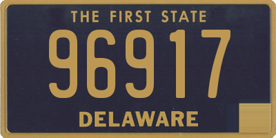 DE license plate 96917