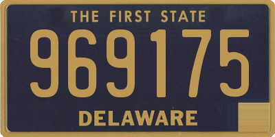 DE license plate 969175