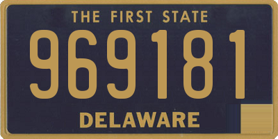 DE license plate 969181