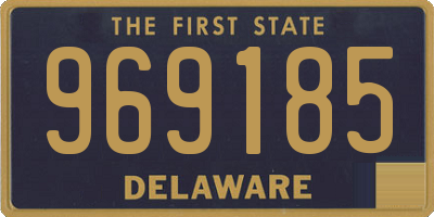 DE license plate 969185