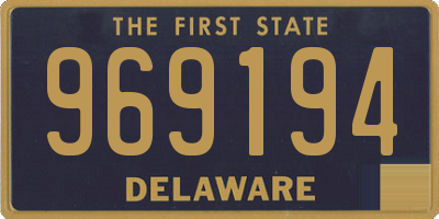 DE license plate 969194