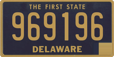 DE license plate 969196
