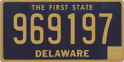 DE license plate 969197