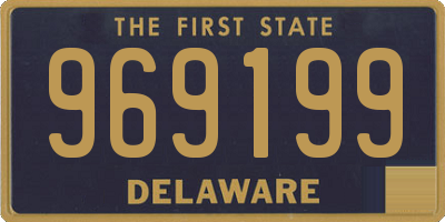 DE license plate 969199