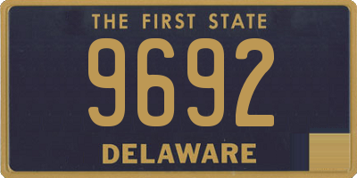 DE license plate 9692