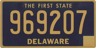 DE license plate 969207