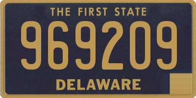 DE license plate 969209
