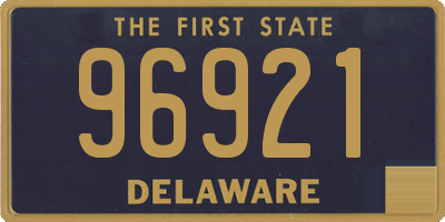DE license plate 96921