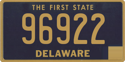 DE license plate 96922