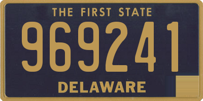 DE license plate 969241