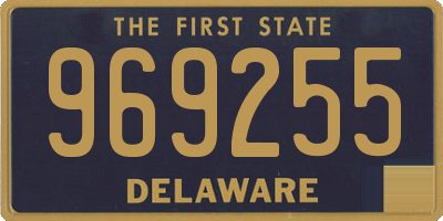DE license plate 969255