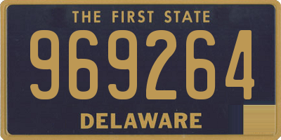 DE license plate 969264