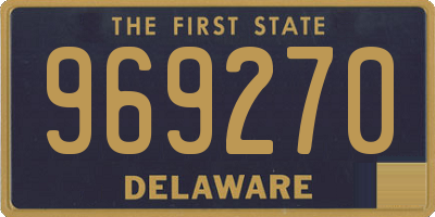DE license plate 969270