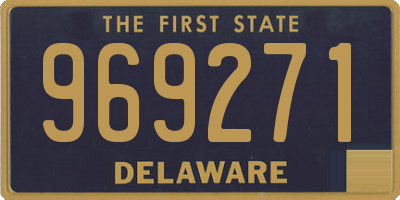 DE license plate 969271