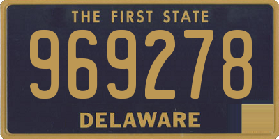 DE license plate 969278