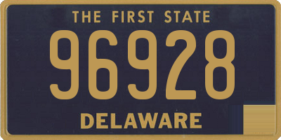 DE license plate 96928