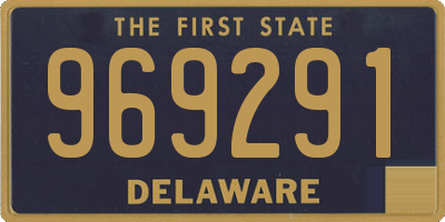DE license plate 969291