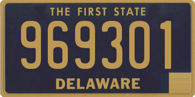 DE license plate 969301