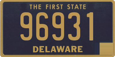DE license plate 96931