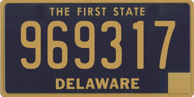 DE license plate 969317