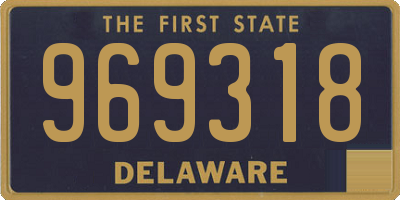 DE license plate 969318