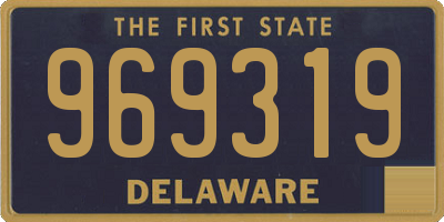 DE license plate 969319