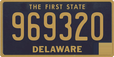 DE license plate 969320