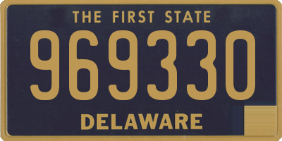 DE license plate 969330