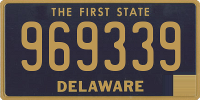 DE license plate 969339