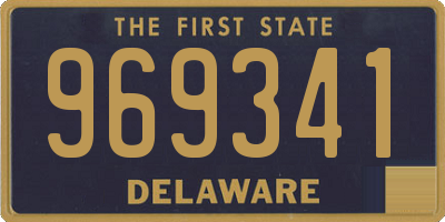 DE license plate 969341