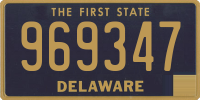 DE license plate 969347