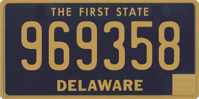 DE license plate 969358