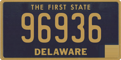 DE license plate 96936