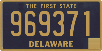 DE license plate 969371