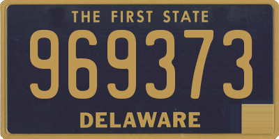 DE license plate 969373