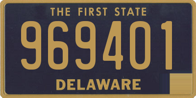 DE license plate 969401