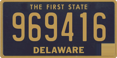 DE license plate 969416