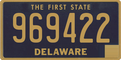 DE license plate 969422