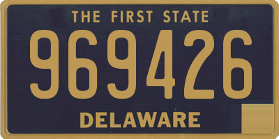 DE license plate 969426