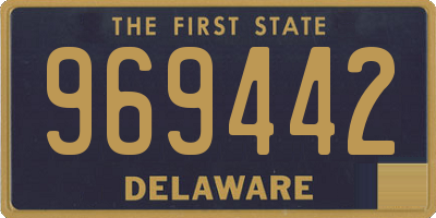 DE license plate 969442