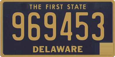 DE license plate 969453