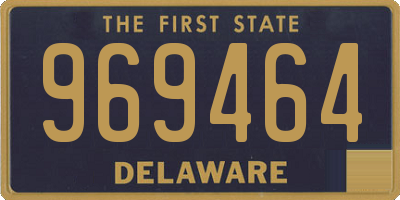 DE license plate 969464