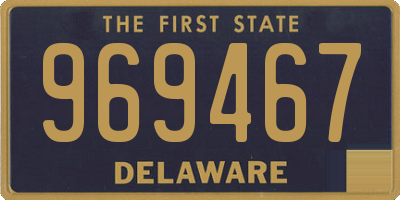 DE license plate 969467