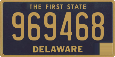 DE license plate 969468