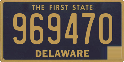 DE license plate 969470