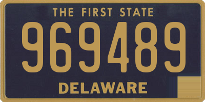 DE license plate 969489