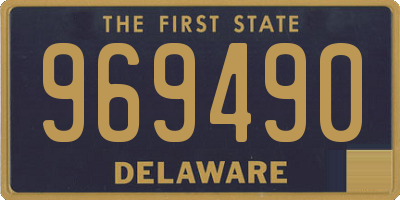 DE license plate 969490