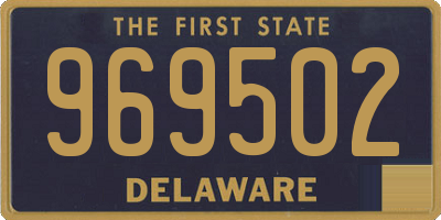 DE license plate 969502