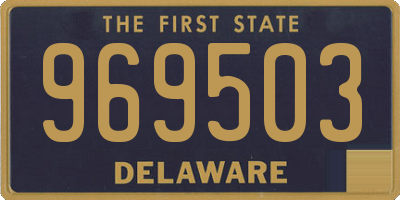 DE license plate 969503