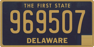 DE license plate 969507